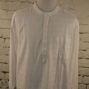 The Territory Ahead White Caftan Btn Up Shirt XXL